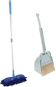 Generic Small Broom and Mop Set Kids Cleaning Toys Toddler Broom Set for Boys Girls Pretend Play Cleaning Tools Roleplay Toys