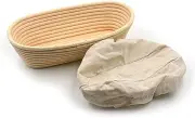 Brunswick Bakers Oval Banneton with Lining, 30 cm
