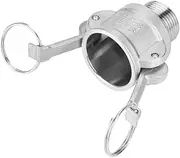 316 Stainless Steel DN20 3/4 B Trash Pump Adapter, Female Camlock Fitting with Male Pipe Threads, for Connecting Trash Pumps and Vacuum Trucks