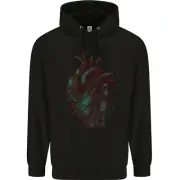 Rotten Heart Gothic Demon Satan Skull Evil Childrens Kids Hoodie