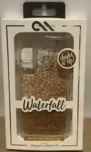 Case-Mate Liquid Glitter Case for Apple iPhone X / XS Gold New
