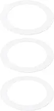uxcell 4.92" ID 6.69" OD Goof Rings for Recessed Light, 3 Pack Matte White Goof Metal Trim Ring Lighting Fixture for Ceiling Wall Recessed Can Downlights