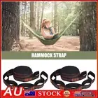 2Pcs Hammock Straps with 5 Loops Hammock Tree Straps Hammock Accessories (White)