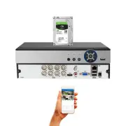 8 Channel H.265 DVR with 4TB HDD CCTV Surveillance Security Camera Recorder