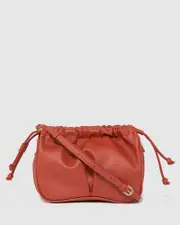 Terracotta Isobel Drawstring Pouch Bag