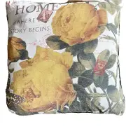 NEWPORT NEW Rose Square Feather Down Decor Throw Pillow 18" Anabel