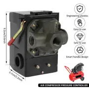 Air Compressor Pressure Switch 4 Ports 95-125 PSI Compressor Control jerUp