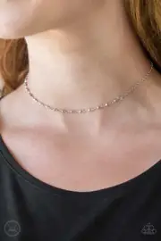 Paparazzi Choker Necklace Womens/Take a Risk - Silver