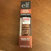 e.l.f. Cosmetics Glow Reviver Lip Oil Glimmer Chocoluxe Rich Brown 0.25 oz New
