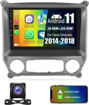 2+32G Android/Auto 11 Carplay/Stereo for Chevrolet Chevy Silverado 2014-18 WL