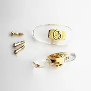 hengfento2 Screw-in Nose Pads Replacement for Gucci Eye Glass Eyeglass Sunglass Frames with Screws Screwdriver Set 14mm (Gold)