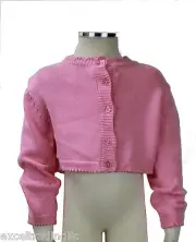JACADI Girl's Balade African Marigold Long Sleeve Cardigan Sz: 10 Years NWT $58