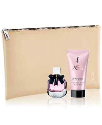 Yves Saint Laurent Mon Paris Eau De Parfum,Body Lotion Gift Set In Cosmetics Bag