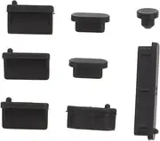 KOMBIUDA 3Sets Silicone Plug Covers for Notebook Dust Protection for Computer Ports Durable Interface Covers to Extend Device Life and Maintain Functionality