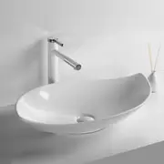 660*390*150mm Gloss White/Matt White/Matt Black Ceramic Above Counter Basin