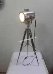 Nautical Designer Table Studio Lamp Spot Searchlight With Tripod Stand Lamp Deco