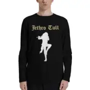 Jethro Tull Men's Long Sleeve T Shirt Tee Shirts Black