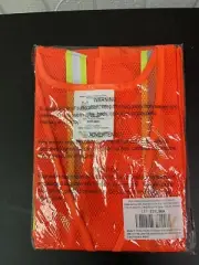 High Visibility Safety Vest with Reflective Tape Strips