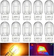 Meonum 10 Pcs 7443 Bulb, Brake Light Bulb for Daytime Running(DRL), T20 Automotive Reverse/Strobe Brake/Tail/Backup/Parking/Tail Light/Turn Signal Replacement for Cars, Trucks, SUVs