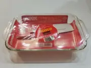 Pyrex Originals Oblong Baking Dish 2 Qt With Spatula New