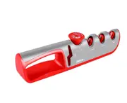4 in 1 multifunction Knife Sharpener Adjustable Angle Grind scissors Professional Grinding Machine Sharpening Tools red