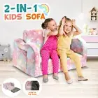 Kids Flip Out Sofa Convertible Couch Lounge Chair Fold Comfy Toddler Bed Glowing