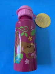 NEW Stephen Joseph Stainless Steel Water Bottle GIRL ZOO SJ-9501-34C