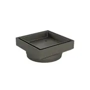 MEIR Centre Square Floor Waste - Tile Insert - 115mm x 115mm - PVD Shadow