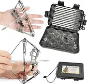 ZSHJGJR 6"/7.4"/7.9"/8.6" Compound Bow and Arrows Set for Target Shooting Hunting Games Pocket Bow Survival Bow Archery Gift