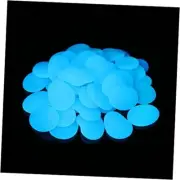 Glow in The Dark Stones,Glow Pebbles,Garden Pebbles,Glow Gravel Rocks Sky Blue