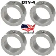 4 pc - 2 Bolt Steel Universal Roll Bar Tubing Clamp 2" with 3/8" Threaded Mount
