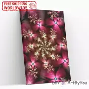 Paint By Numbers Kit Pattern Abstract Brush Kids Wall DIY Framed Decor Draw Home