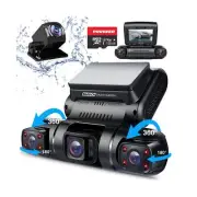 PRUVEEO Dash Cam, 4 Channel Camera FHD 1080Px4, Front, Left, Right and Rear, ...
