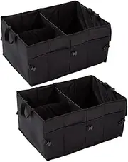 SWOOMEY 2Pcs Car Trunk Storage Box Multifunctional Organizer for Vehicle Portable Car Boot Storage Durable Material for Easy Installation and Space Saving