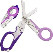 Trauma Shears, Multi-purpose Trauma Shears Foldable, Portable Stainless Steel Scissors, Creative Folding for Outdoor and Camping Foldable Folding