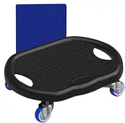 De Roller Board Exercise Board, Abdominal Workout Equipment | Silent Abdominal Wheel with Mat, for Belly Weight Control for Burning Full Body Fat for Gim