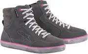 Alpinestars J-6 Waterproof Ladies Motorcycle Shoes, grey-pink-purple, Size 42 43 for Women Grey Pink Purple