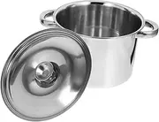 [Zerodeko] Thickened Bottom Stock Pot 4l Stainless Steel Soup Pot Induction Cookware for Cooking