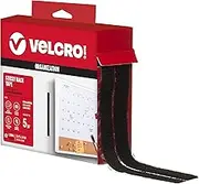 VELCRO Brand - Sticky Back Hook & Loop Fastener Tape with Dispenser, 3/4" x 30 ft Roll, Black