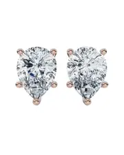 Lab Grown Diamonds 14K Rose Gold 2.00 ct. tw. Lab-Grown Diamond Earrings
