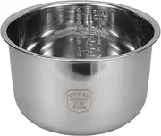 HOLIDYOYO Rice Cooker Pot Replacement Non Stick Cooking Pot Liner Insert 5L Rice Cooker Inner Pot Power Rice Container Stainless Steel Cookware Electric Cooker Accessory