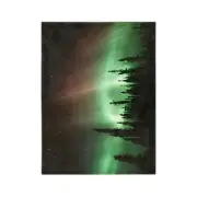 Spike Aurora Borealis Velveteen Microfiber Blanket - Cozy fleece Throw