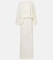 [Taller Marmo] Taller Marmo Maddalena draped crêpe cady gown AU 14 white