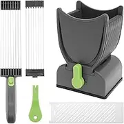 Manual Fresh Meat Slicer,Thickness Adjustable Stainless Steel Fresh Meat Cutter,Efficient Beef Jerky Slice,for Home Cooking BBQ Hot Pot