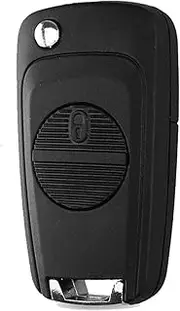 FLJKCT Modified Folding Remote Car Key Case with Blade 2 Buttons Key Protective Shell,for Nissan Micra Almera Primera X-Trail