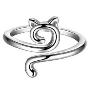 Adjustable Size Ring Cat Ears Crochet Ring Beginner Knitting Crocheting Rings CR