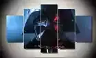 Darth Vader Mask Star Wars Movie 5 Piece Panel Canvas Wall Art Photo Decor