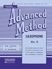 Rubank Advanced Method: Saxophone, Vol. 2 (Rubank Educational Library, No. 181) by H. Voxman(1989-03-01)
