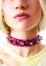 [Funk Plus] Animal Party Spiked Choker