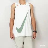 在飛比找Yahoo!奇摩拍賣優惠-NIKE JUST DO IT TANK 米白綠 大勾 縫線